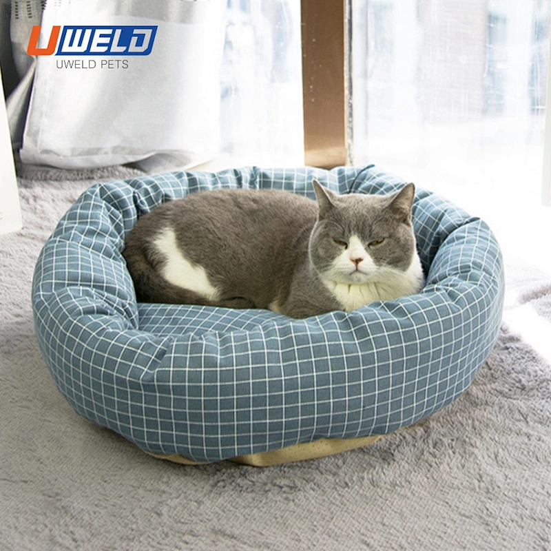 Uweld Round Open Pet House With Matching Pillow