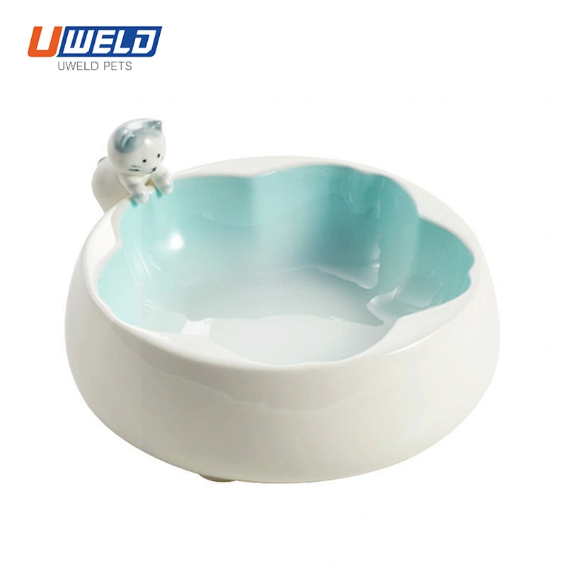 Uweld Anti-Slip Ceramic Pet Food And Water Bowl