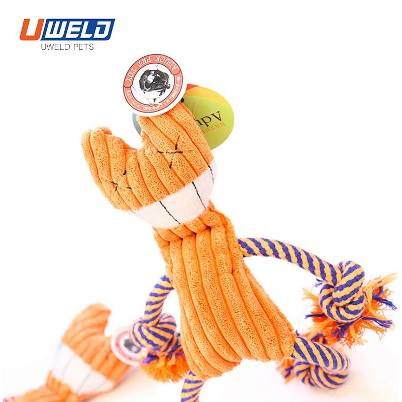 Uweld Orange Cat Shaped Pet Bite Toy