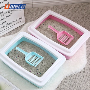 Uweld Plastic Cat Litter Box With Shovel