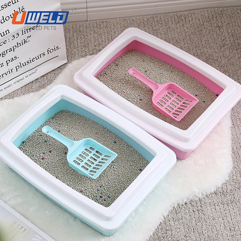 Uweld Plastic Cat Litter Box With Shovel