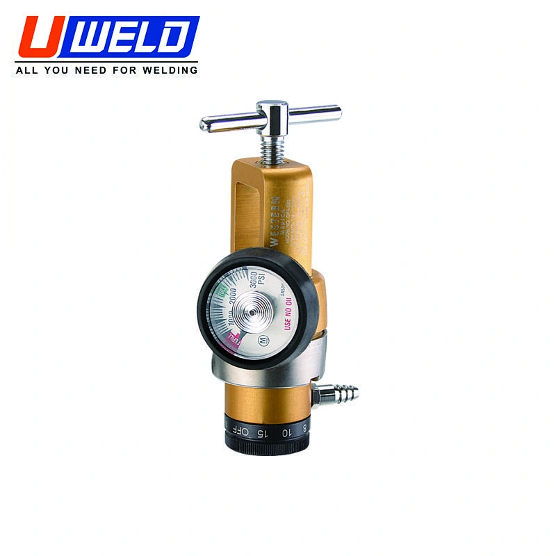 High Accuracy CE Medical Aluminum Brass Body CGA870 Oxygen Medical Regulator