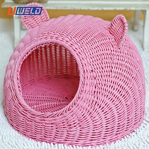 Uweld Rattan Cartoon Pet House