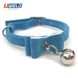 Uweld Flocking Bow Bell Pet Collar