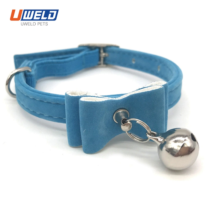 Uweld Flocking Bow Bell Pet Collar