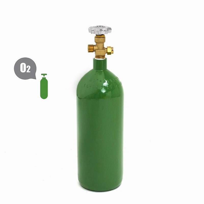 Portable 20 Cubic Foot Oxygen Cylinder Empty Torch Oxygen Cut Welding Dot