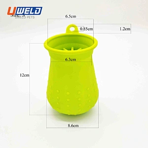 Uweld Silica Gel Pet Massage Foot Washing Cup