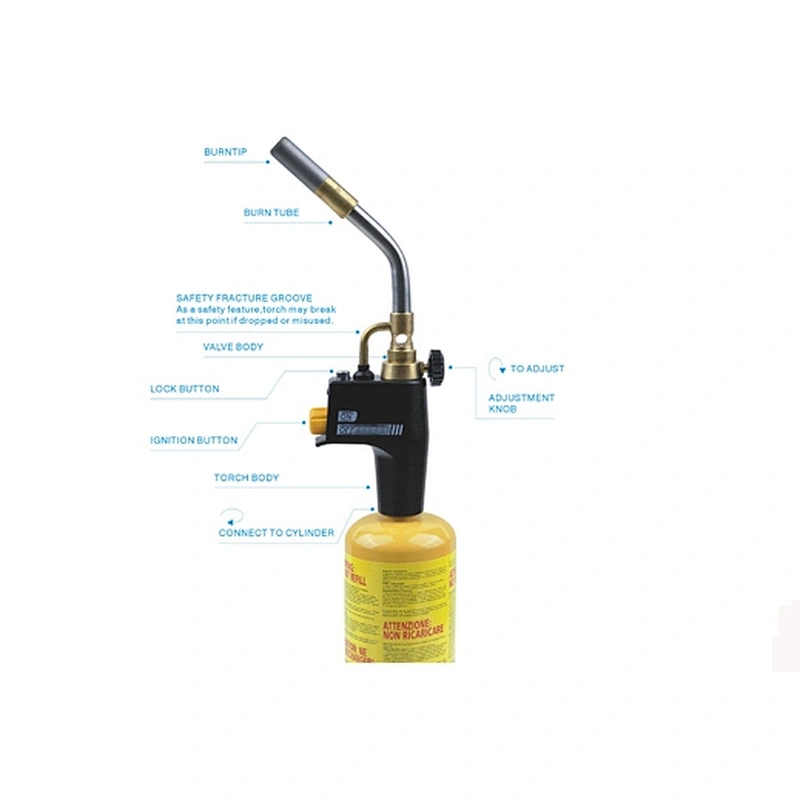 Cast aluminum body Mapp Propane trigger start mapp gas torch