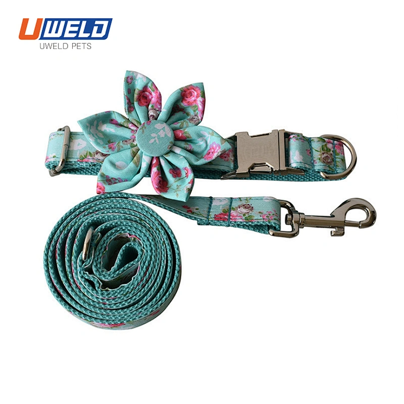 Uweld Cotton Dog Collar And Leash