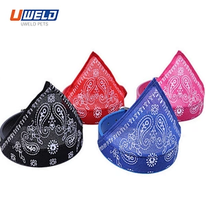 Uweld Pet Leather Collar With Triangle Towel