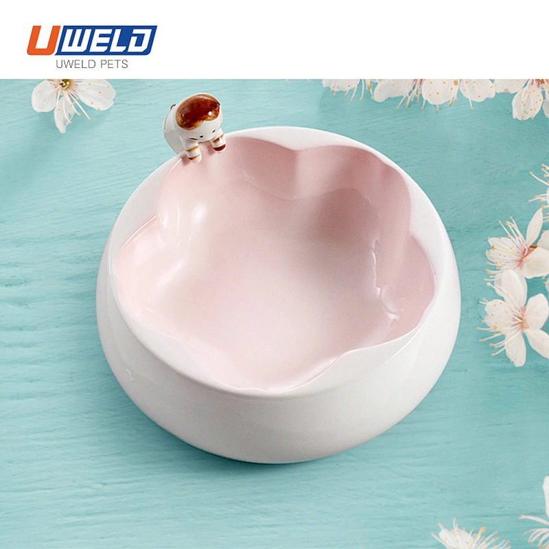 Uweld Anti-Slip Ceramic Pet Food And Water Bowl