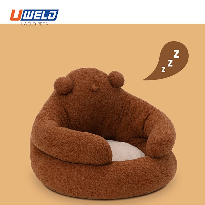Uweld Bear Shaped Semi-Enclosed Pet Bed