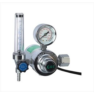 2021 Uweld Full Brass Body and Chrom- plated Bonnet CO2 Regulator with Heater