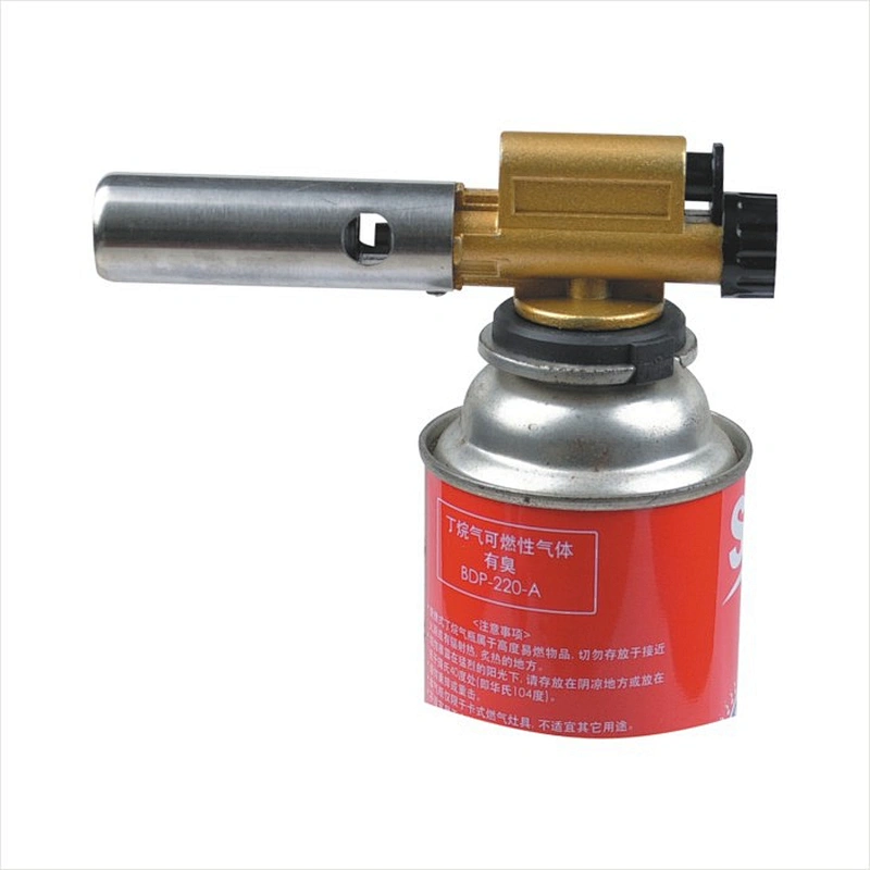 Auto Ignition Flamethrower Burner Butane Gas Blow Torch Camping Welding BBQ Tool