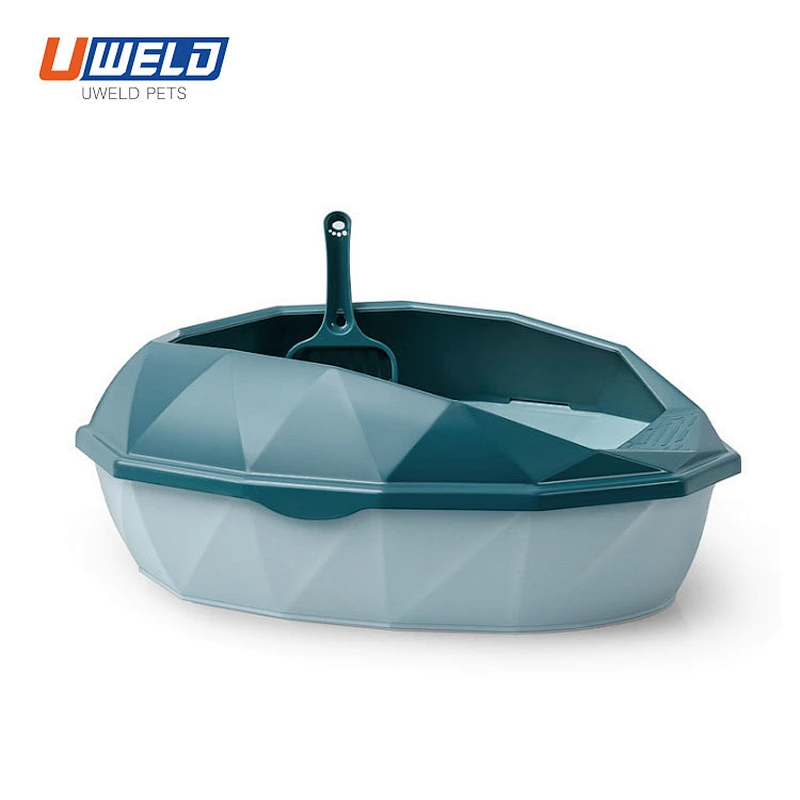 Uweld Diamond-Shaped Cat Litter Box