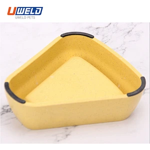 Uweld Yellow Cheese Shaped Pet Bowl