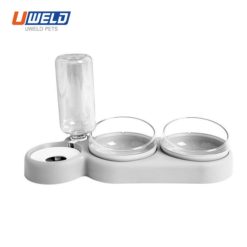 Uweld Dry Wet Depart Pet Drinking Bottle And Eating Bowl
