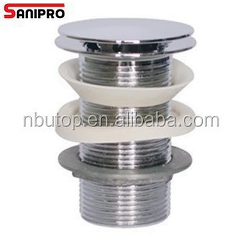 1 1/4'' Brass pop up waste with overflow