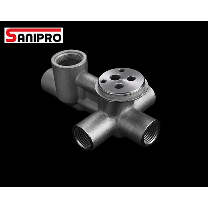 SANIPRO Square Concealed Wall Mount Thermostatic Rainfall Shower Faucet System Mixer Set
