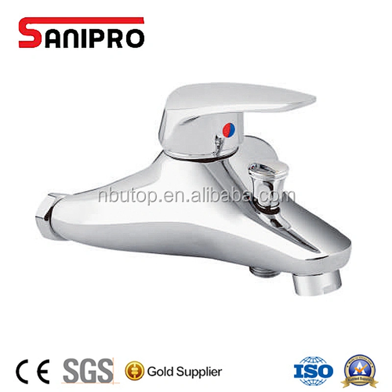 SANIPRO wall mounted brass bath and shower mixer