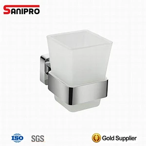 Wall mounted tumbler toothbrush holder for shower