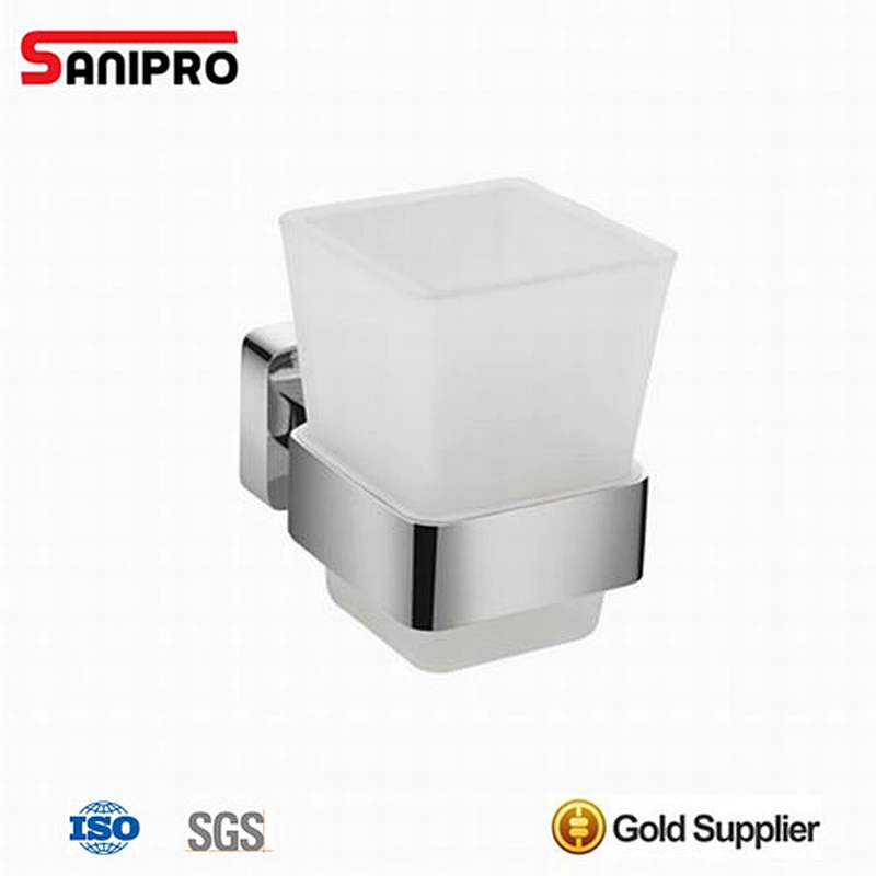 Wall mounted tumbler toothbrush holder for shower