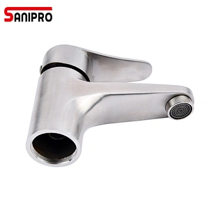 SANIPRO Basin Faucet Tap Single Handle Sink Faucet Cold and Hot Basin Mixer Water Bathroom Waterfall Faucet