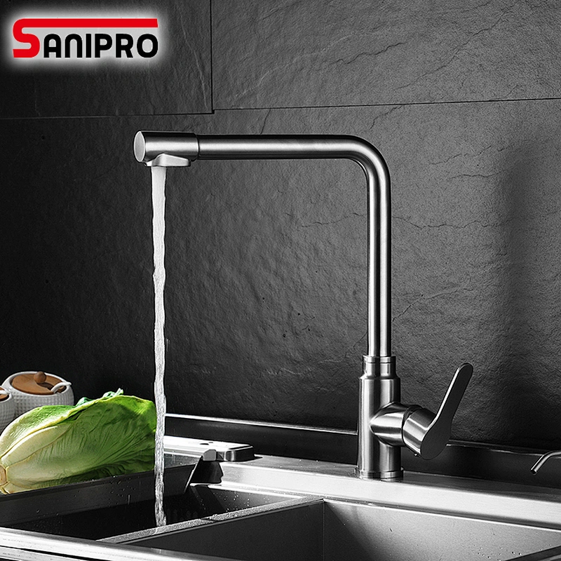 SANIPRO Multifunctional Pure Water Kitchen Sink Faucet Swivel Spout Mixer Tap With Purified Water outlet
