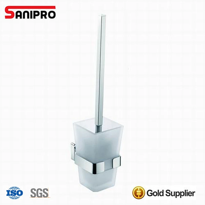 Modern long handle toilet brush with holders