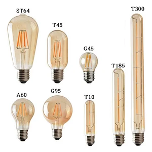 CAMPFIRE 2W 4W 6W 8W Warm Light T Share A60 G45 C35 St64 E14 E27 Retro Spiral Led Filament Bulb