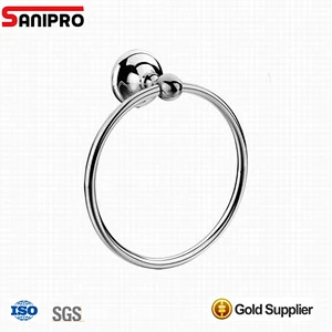 Bath towel hanger rings bar for bathrooms