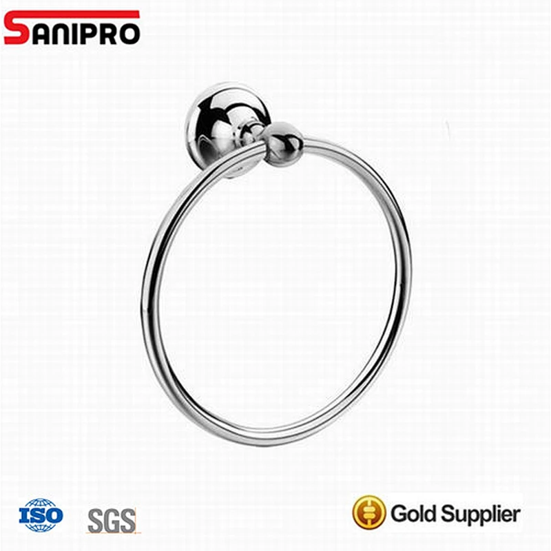 Bath towel hanger rings bar for bathrooms