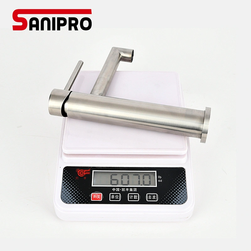SANIPRO SUS304 basin faucet bathroom 25mm Cartridge crane deck sink tap cold and hot mixer tap basin mixer tap