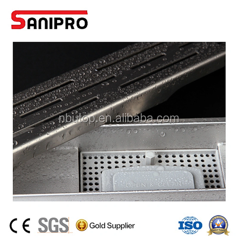 Sanipro hot sale smart stainless steel linear outflows side outlet