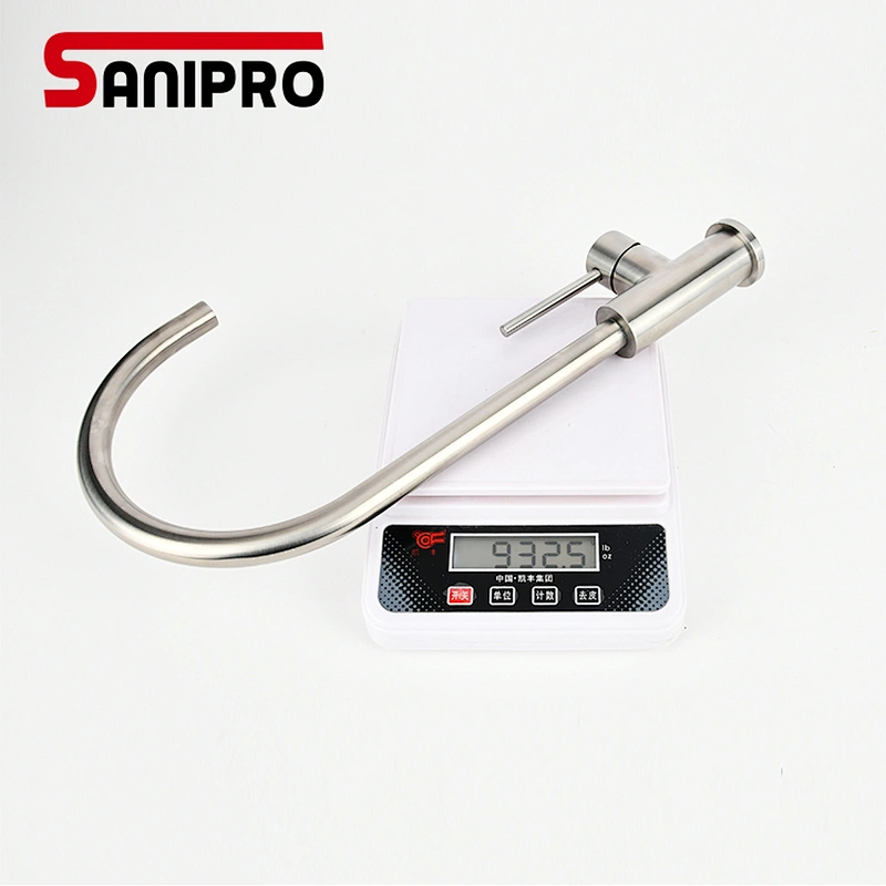 SANIPRO Kitchen Faucets Stainless Steel 25mm Cartridge Kitchen Mixer Single Handle Mixer Sink Tap Kitchen Faucet
