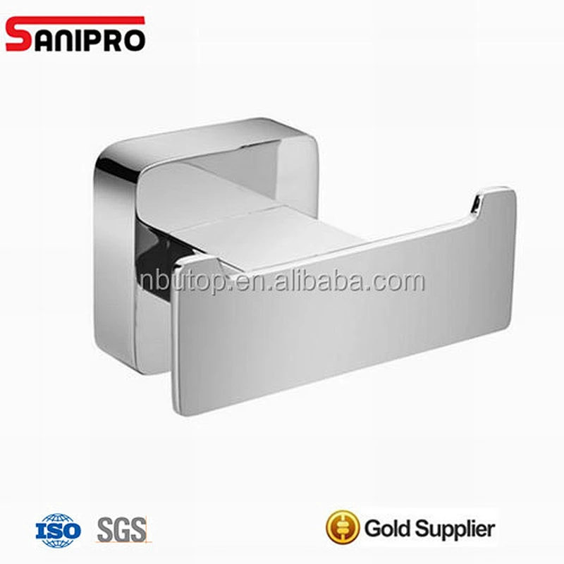 Sanipro Modern polished nickel robe hooks