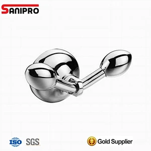 Brass brushed nickel modern bath towel hooks