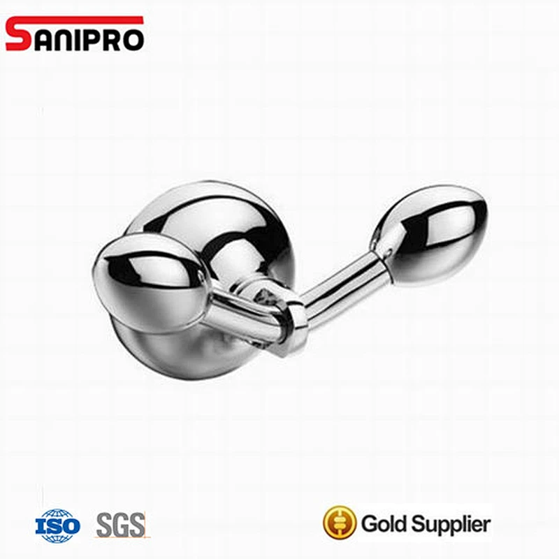 Brass brushed nickel modern bath towel hooks
