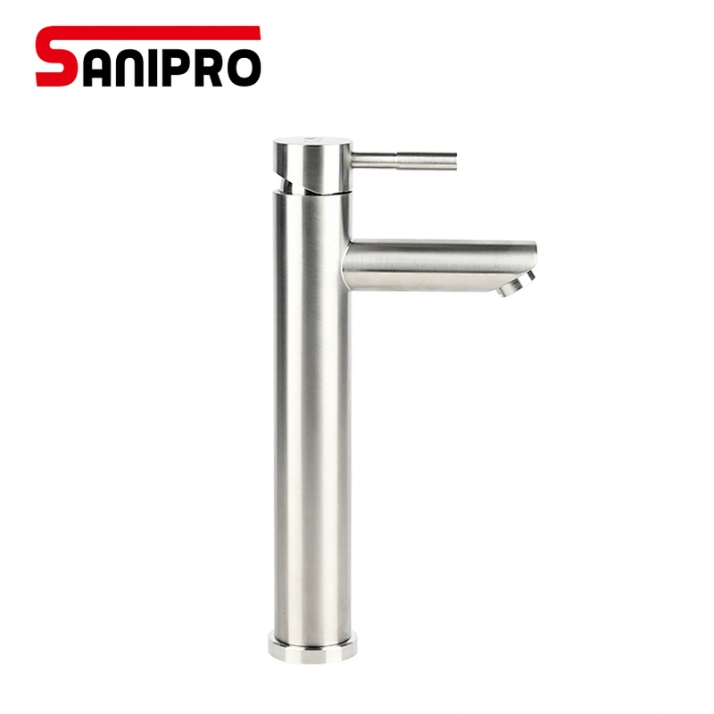 SANIPRO New 304 Stainless Steel Bath Basin Faucet Hot&Cold Water Basin Mixer tap Bathroom Faucets torneiras do banheir