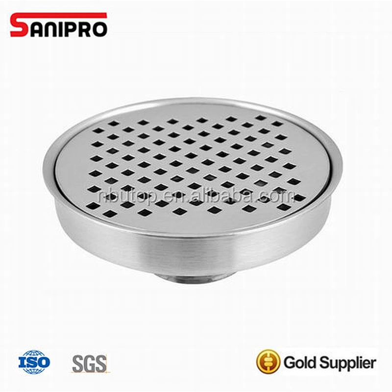 Bathroom shower stainless steel round drainer