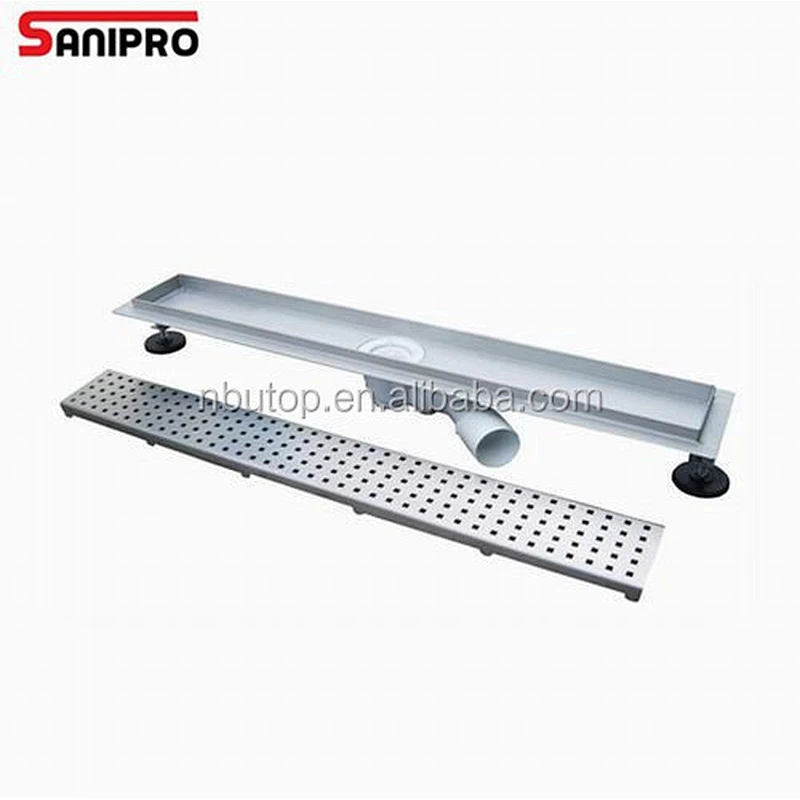 Sanipro morden 304 stainless steel shower strip drain grate cover