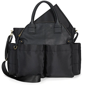 Uweld Fashion Tote Diaper Bag With Changing Pad Stroller Attachment
