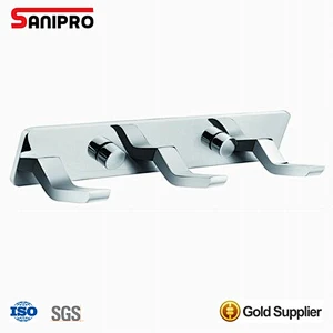 Contemporary bathroom shower clothes robe hooks