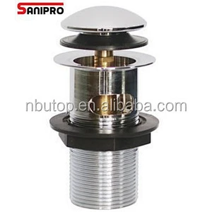 1 1/4'' Brass pop up waste with overflow