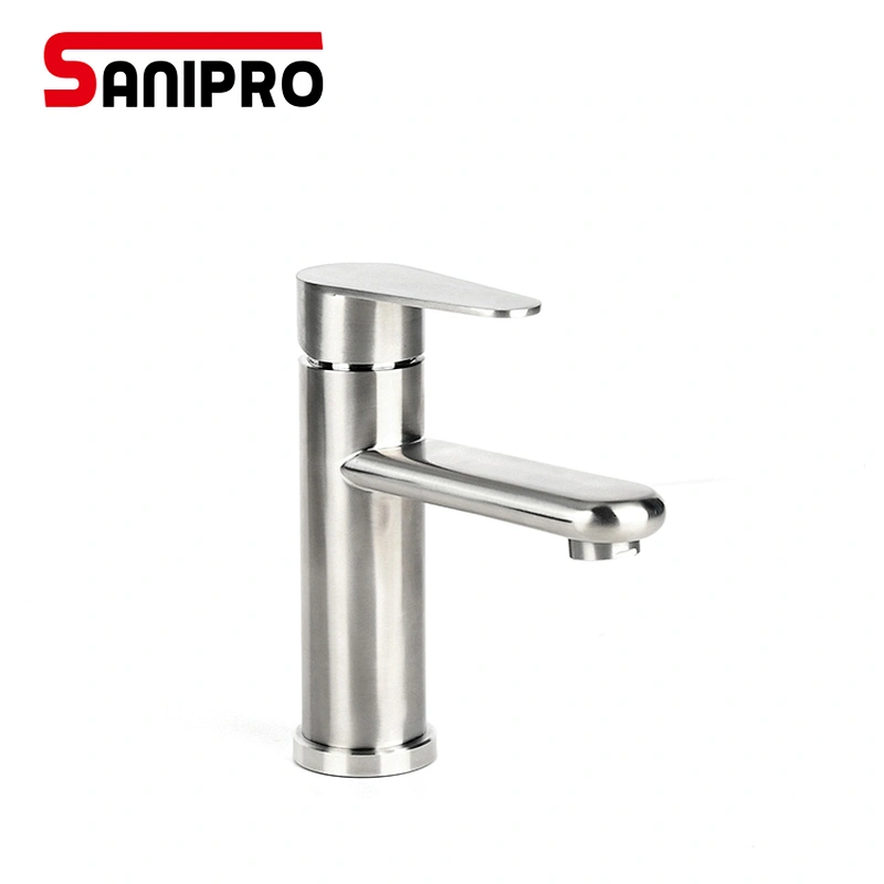 SANIPRO Stainless Steel Basin Mixer Cold and Hot Water Tap Torneira Da Bacia Single Handle Bathroom Faucet torneiras do banheiro