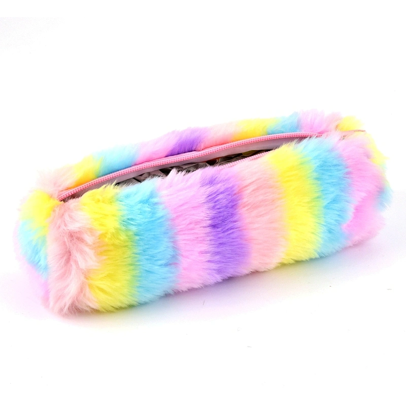 Uweld Rainbow Plush Pencil Pouch cute pencil case
