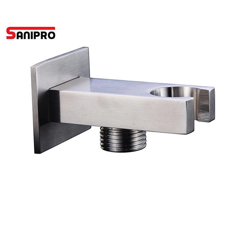 SANIPRO Square Concealed Wall Mount Thermostatic Rainfall Shower Faucet System Mixer Set