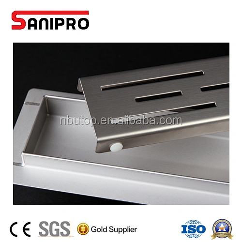 Convenient stainless steel shower trench drain grate cover