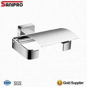 Brushed nickel wall mounted paper towel holder