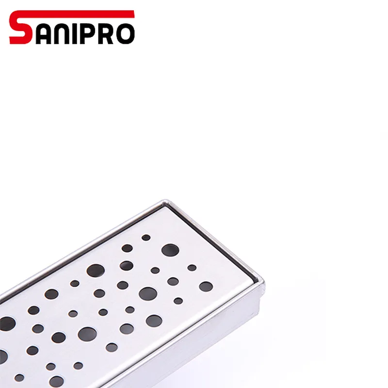 smart floor drain cover channel shower strip Vertical outlet drain without flange